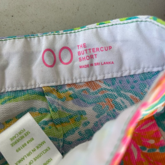 Lilly Pulitzer Colorful Buttercup Shorts Size 00 - Picture 3 of 5